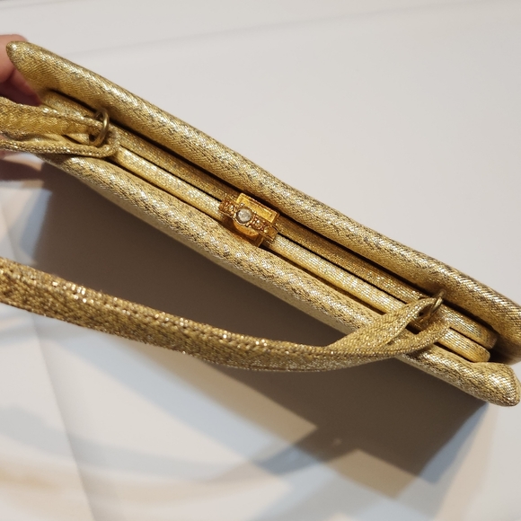 Vintage Gold Evening Handbag - Picture 2 of 9
